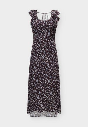 Forever New, RUFFLE COLLAR DRESS - Vestito casual - choc ray ditsy