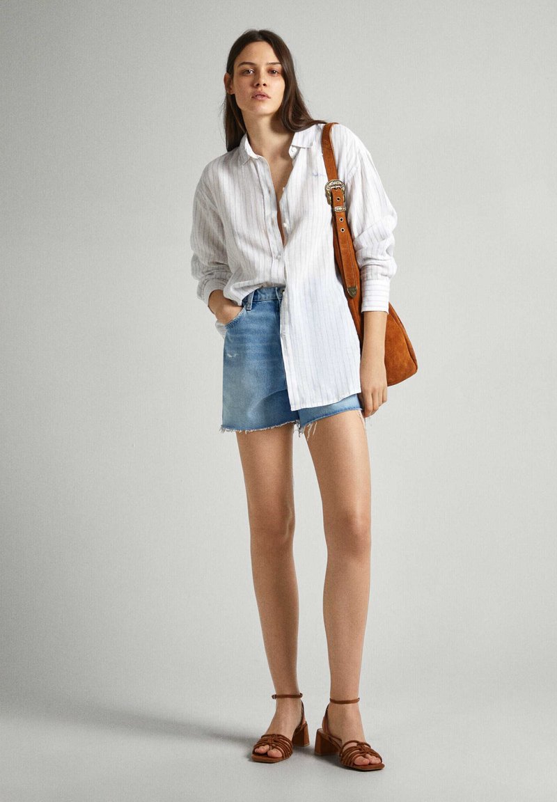 Pepe Jeans Jeansshort blauw denim/bluedenim