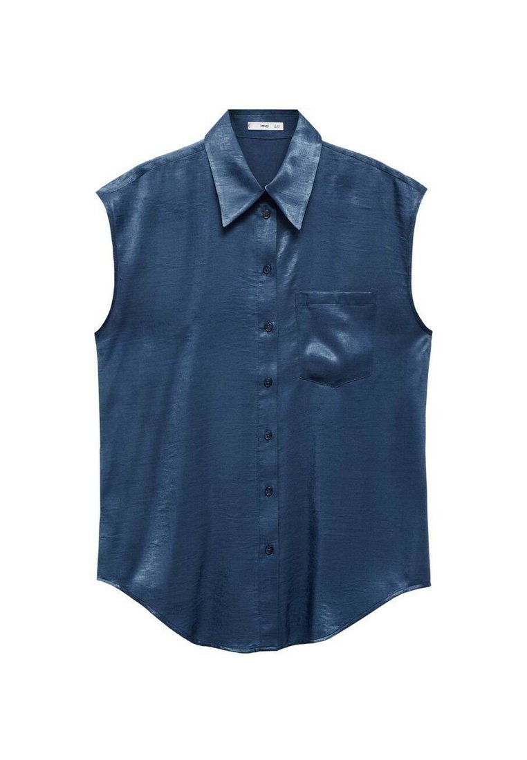 Mango Overhemdblouse donkerblauw Mango Overhemdblouse donkerblauw