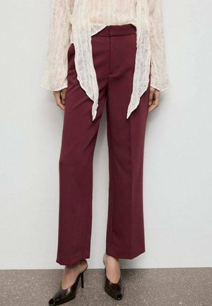 Pantalones - dark red