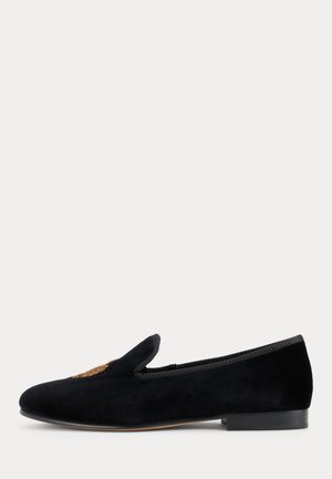 Polo Ralph Lauren, PAXTON CREST VELVET SLIPPER - Обувки без връзки - black