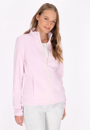 Cardigan - lila wollweiss
