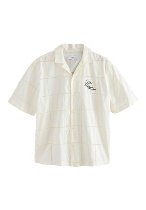 Next, REGULAR FIT - EMBROIDERED SHORT SLEEVE SHIRT . - Skjorter - white fruit