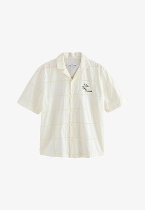 Next, REGULAR FIT - EMBROIDERED SHORT SLEEVE SHIRT . - Skjorter - white fruit
