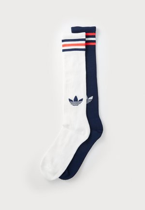 KNEE UNISEX 2 PACK - Șosete până la genunchi - off white/night indigo