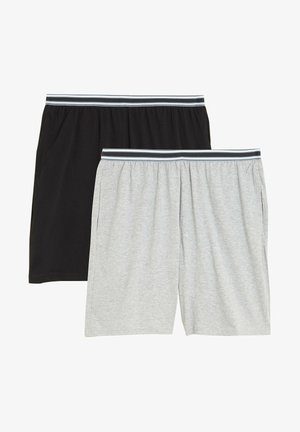 Marks & Spencer 2 PACK PURE COTTON PYJAMA SHORTS - Pantalón de pijama - grey mix