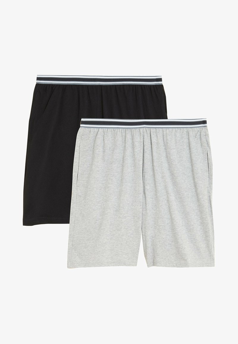 Marks & Spencer 2 PACK PURE COTTON PYJAMA SHORTS - Bas de pyjama - grey mix