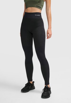 Hummel SEAMLESS MID - Tights - black melange