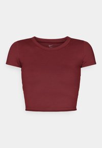 ONE FITTED TOP - T-Shirt sport - dark team red/black