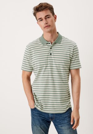 s.Oliver Poloshirt - khaki oliv stripes