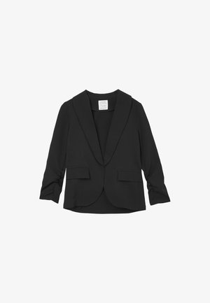 Calliope COLLO SCIALLATO - Blazer - nero ultrablack