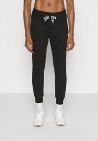 DKNY - TWO TONE LOGO DRAWCORD - Pantaloni sportivi - black Immagine in miniatura 1