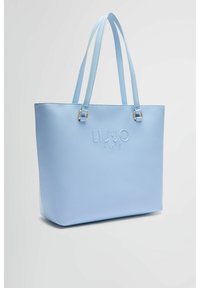 LIU JO SHOPPING WITH LOGO - Shopping bag - light blue