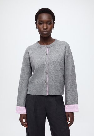 Pieces, PCERIT - Жилетка - medium grey melange/pink