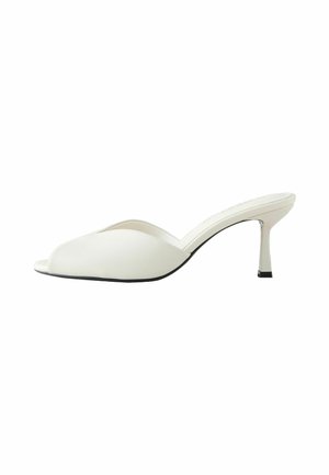 Next, Heeled mules - bone