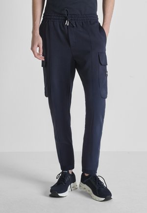 Pantalones cargo - blue/grey