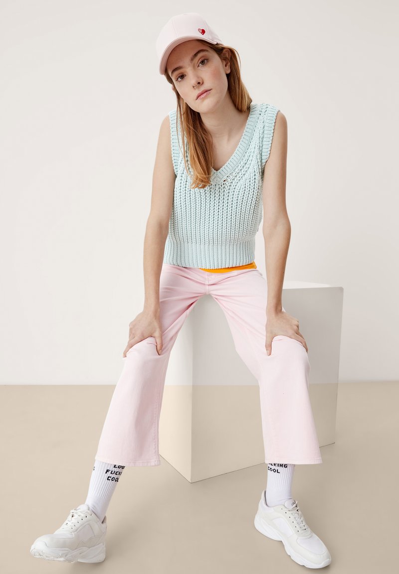 Damen Strickjacken | QS by s.Oliver Strickpullover aqua/hellblau - LU86684 Damen Strickjacken | QS by s.Oliver Strickpullover aqua/hellblau - LU86684