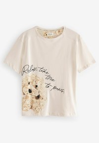 Next SHORT SLEEVE - Set lenjerie de noapte - ecru cream charlie cockapoo