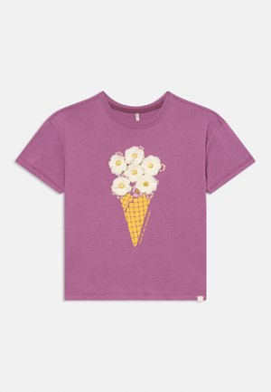 KMGCREAM LIFE PRINTED TEE - Print T-shirt - argyle purple