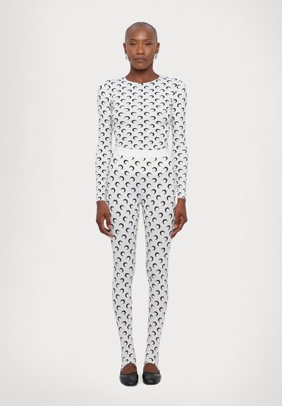 MARINE SERRE MOON  - Legging (type pantalon) - optical white