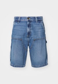 KNEE CARPENTER SHORT - Farkkushortsit - raven