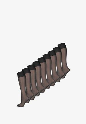 9-PACK VITASTÜTZ - Calcetines hasta la rodilla - schwarz