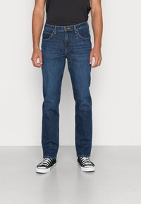 Lee BROOKLYN - Calças de ganga de perna direita - dark mid baker