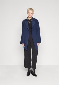 VILA VIJUICE BELT JACKET - Klasisks mētelis - navy blazer