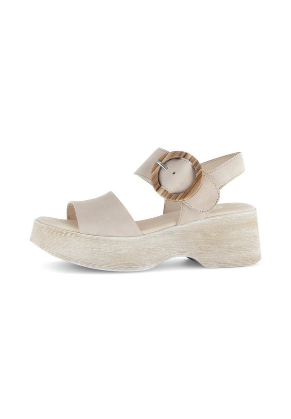Plateausandalette - beige