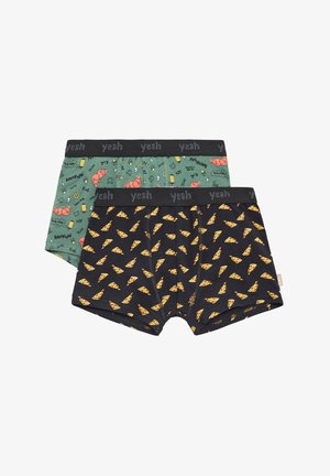 PACK 2 ESTAMPADOS YEAH - Culotte - black/green