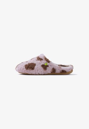 Hot Potatoes, HOT POTATOES ANIMAL PRINT FUR HOUSE SLIPPERS 80850 - Sandalias planas - rosa