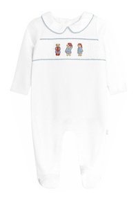 JoJo Maman Bébé PADDINGTON SMOCKED  - REGULAR FIT - Alvóruha - white