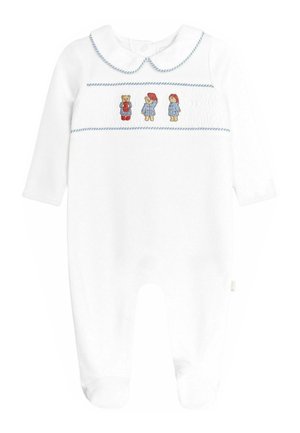JoJo Maman Bébé PADDINGTON SMOCKED  - REGULAR FIT - Alvóruha - white