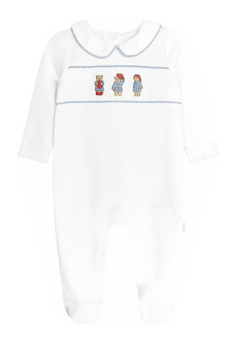 JoJo Maman Bébé PADDINGTON SMOCKED  - REGULAR FIT - Alvóruha - white