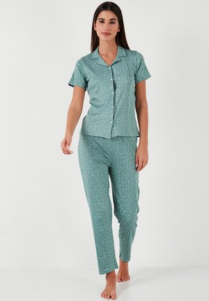 LELA REGULAR FIT SET - Komplet pižame - mint