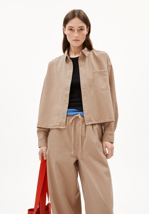 NALAANI - Button-down blouse - true camel
