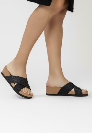 CON TIRAS CUÑA PARA GOULDS - Sandalias - black