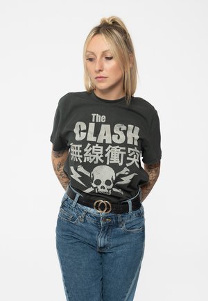 Paradiso Clothing THE CLASH BOLT BAND LOGO - Print T-shirt - charcoal