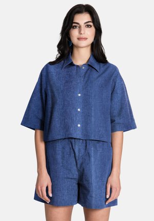 Jascha Stockholm NEW BELLY - Button-down blouse - dark blue