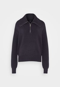 VMILISA ZIP HIGHNECK  - Svetrík - obsidian