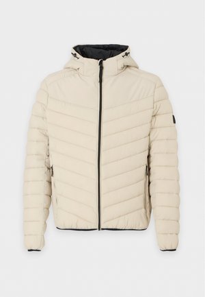 Pier One by Zalando, LIGHTWEIGHT PUFFER JACKET - SPORTY - Veste mi-saison - beige/balck