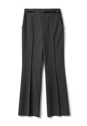 Stefanel, FORMAL STRAIGHT-LEG TROUSERS.. - Broek - dark grey