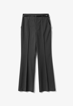 Stefanel, FORMAL STRAIGHT-LEG TROUSERS.. - Stoffhose - dark grey
