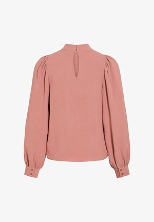 VILA, LONG SLEEVED TOP VIPALLAS HIGH NECK - Bluse - old rose