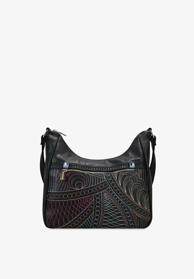 Bosanova CON COSIDOS Y CREMALLERA - Bandolera - black