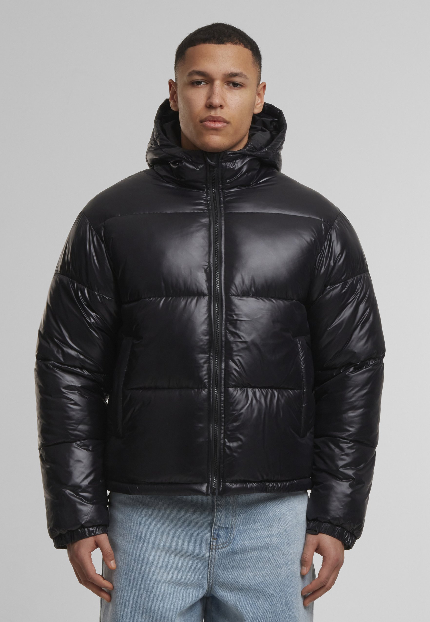 Urban Classics HOODED PUFFER - Winterjas - rustorange/oranje