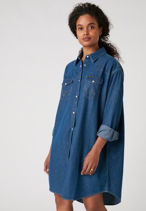 Vestido camisero - mid indigo