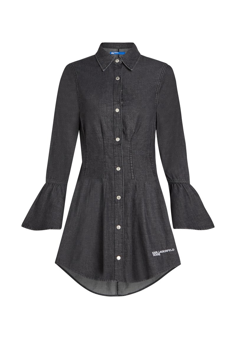 Karl Lagerfeld Jeans Jeansjurken zwart denim/blackdenim Karl Lagerfeld Jeans Jeansjurken zwart denim/blackdenim