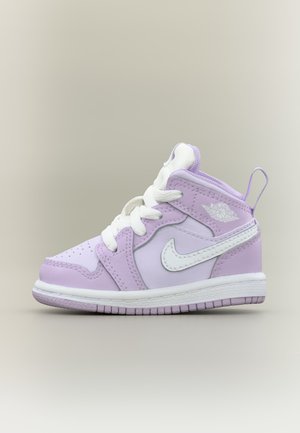 Jordan JORDAN 1 MID UNISEX - Παπούτσια μωρού - violet mist/white/barely grape