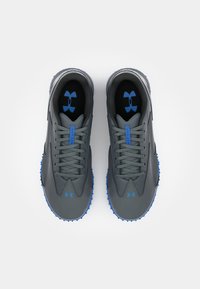 Under Armour SHADOW TURF 3 - Turf football boots - castlerock/black/blue atlantis